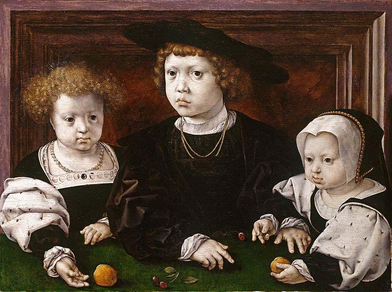 Jan Gossaert Mabuse The Three Children of Christian II of Denmark Germany oil painting art